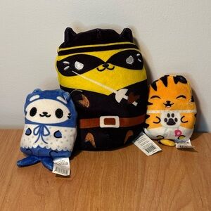 Set of 3 Cats vs Pickles beanies